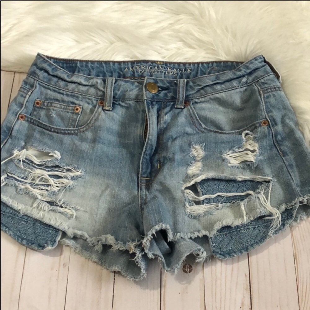 American Eagle hi-rise festival shorts size 8